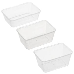 Rectangular Straight Side Plastic Container CTN/500