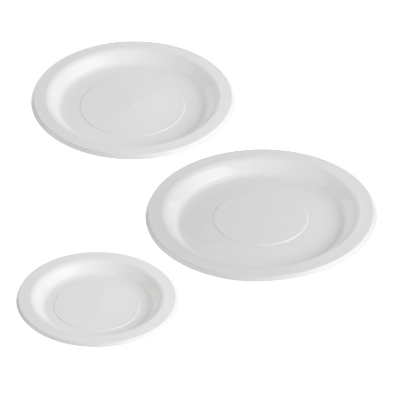 White Plastic Plate CTN/500