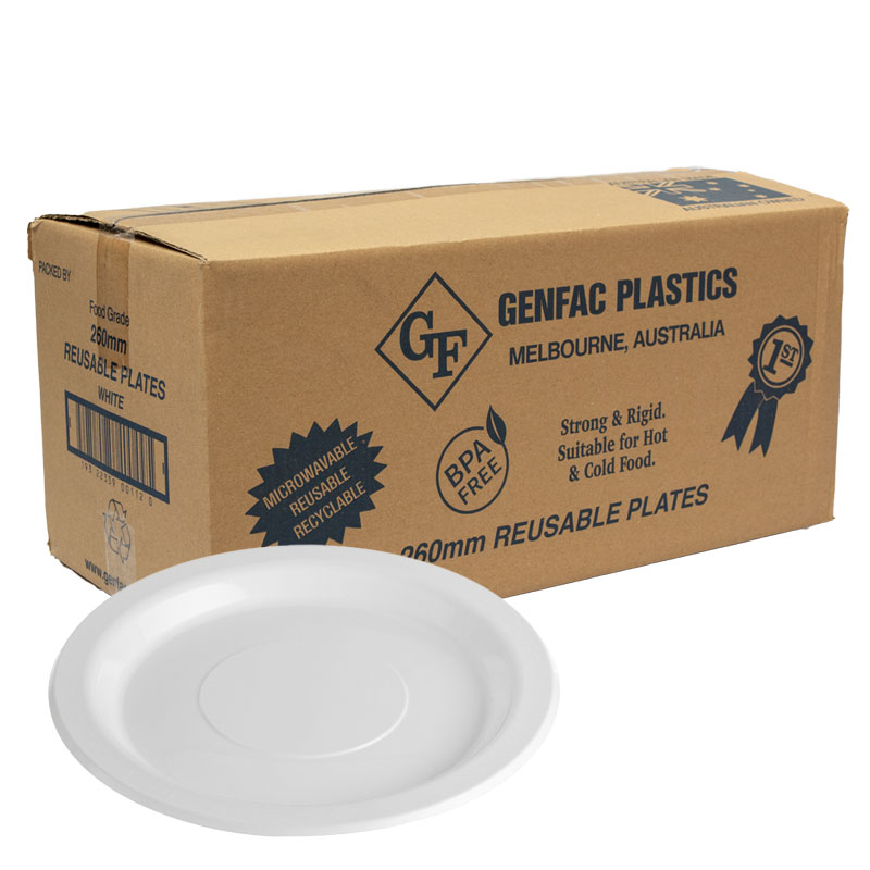 White Plastic Plate CTN/500