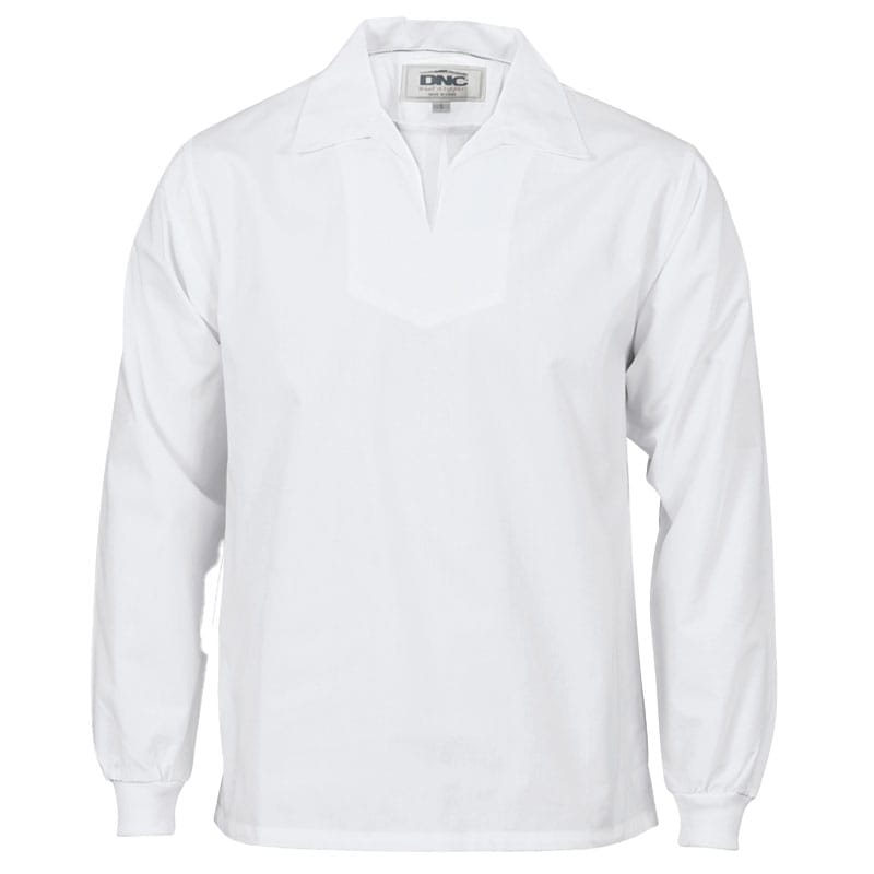 V-Neck Food Industry Jerkin Long Sleeve