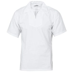 V-Neck Short Sleeve Food Industry Jerkin