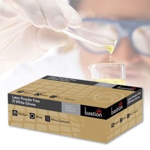 Bastion White Latex Powder Free Gloves CTN/1000
