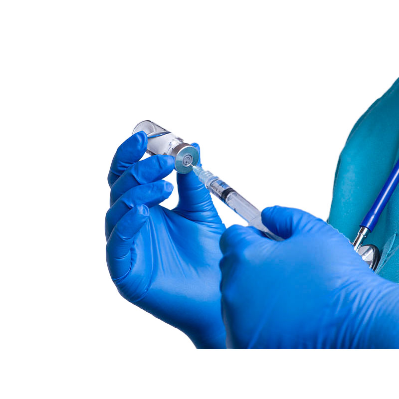 Bastion Blue Nitrile Heavy Duty Powder Free Gloves