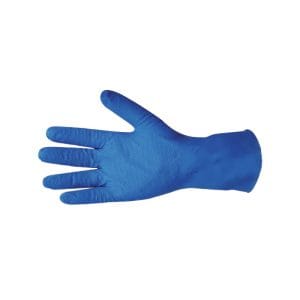 Bastion Blue Nitrile Diamond Grip Long Cuff Powder Free Gloves CTN/500