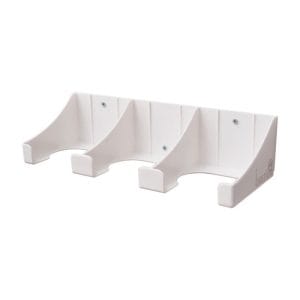 Bastion Progenics Triple Wall Bracket Glove Dispenser White Plastic