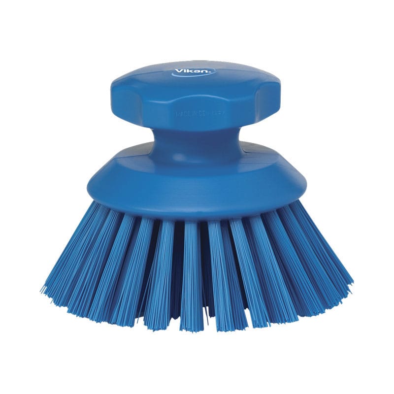 Vikan Round Scrub Brush Stiff Bristle 13cm