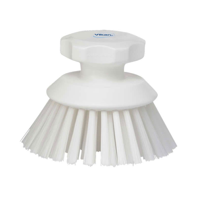 Vikan Round Scrub Brush Stiff Bristle 13cm