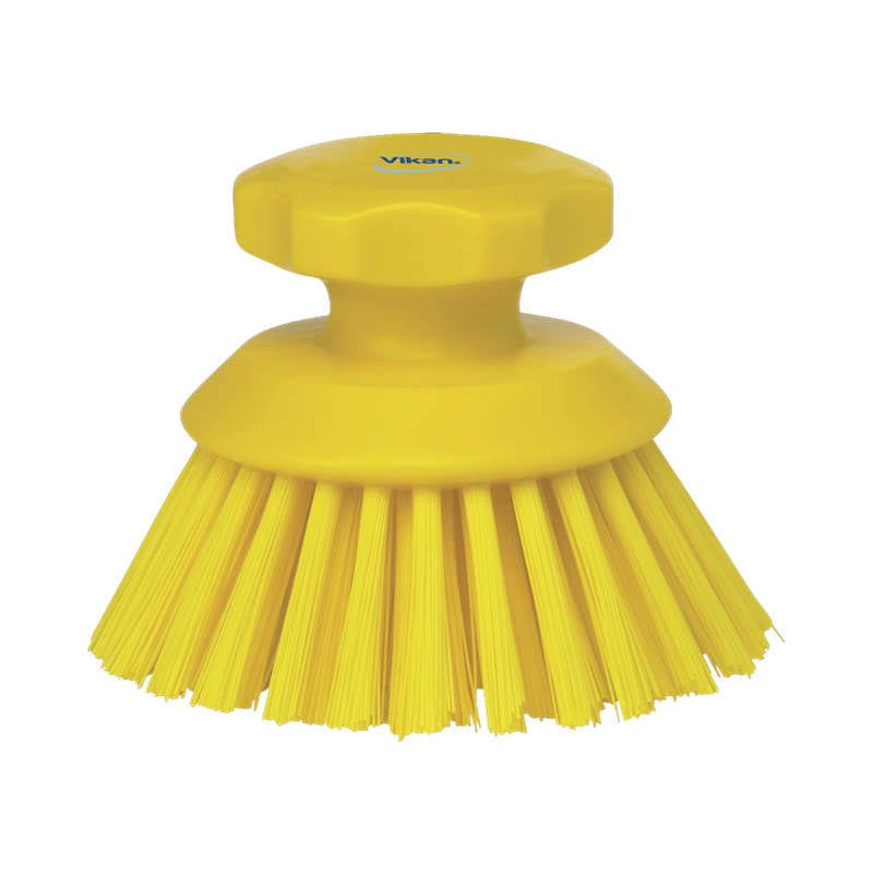 Vikan Round Scrub Brush Stiff Bristle 13cm