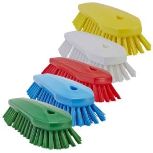 Vikan Solid Hand Scrub Brush Large 26cm Stiff Bristle