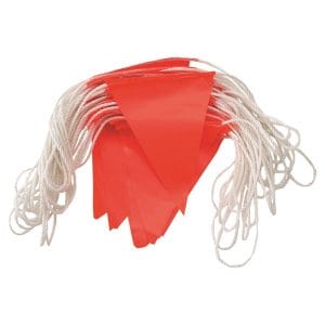 30M Flag Line Bunting - Orange