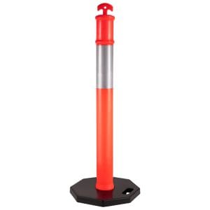 Orange Reflective Bollard with 6kg base