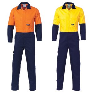 Hi-Vis Two Tone Cotton Coveralls