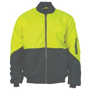 HiVis Two Tone Flying Jacket Yellow/Navy
