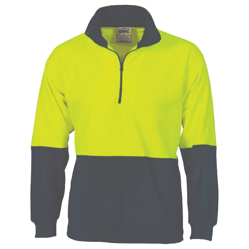 Hi-Vis Two Tone 1/2 Zip Polar Fleece Sweater