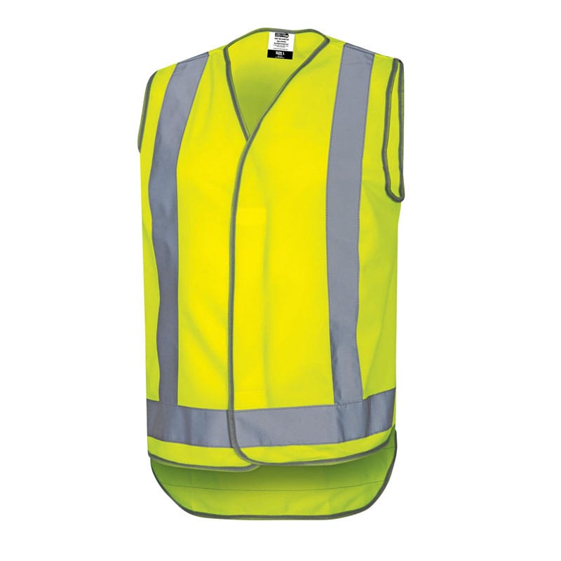 HiVis Day/Night Safety Vests with Tape - Yellow