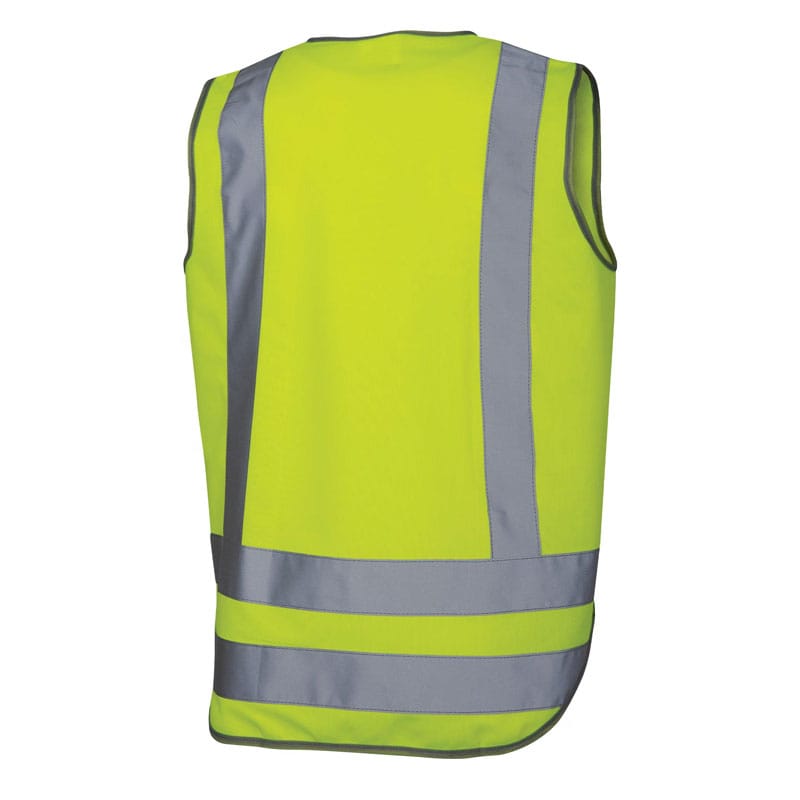 HiVis Day/Night Safety Vests with Tape - Yellow