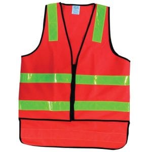 HiVis Vicroads Safety Vests with Tape Red