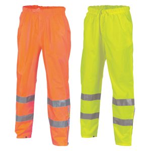 Hivis Breathable Rain Pants With Reflective Tape