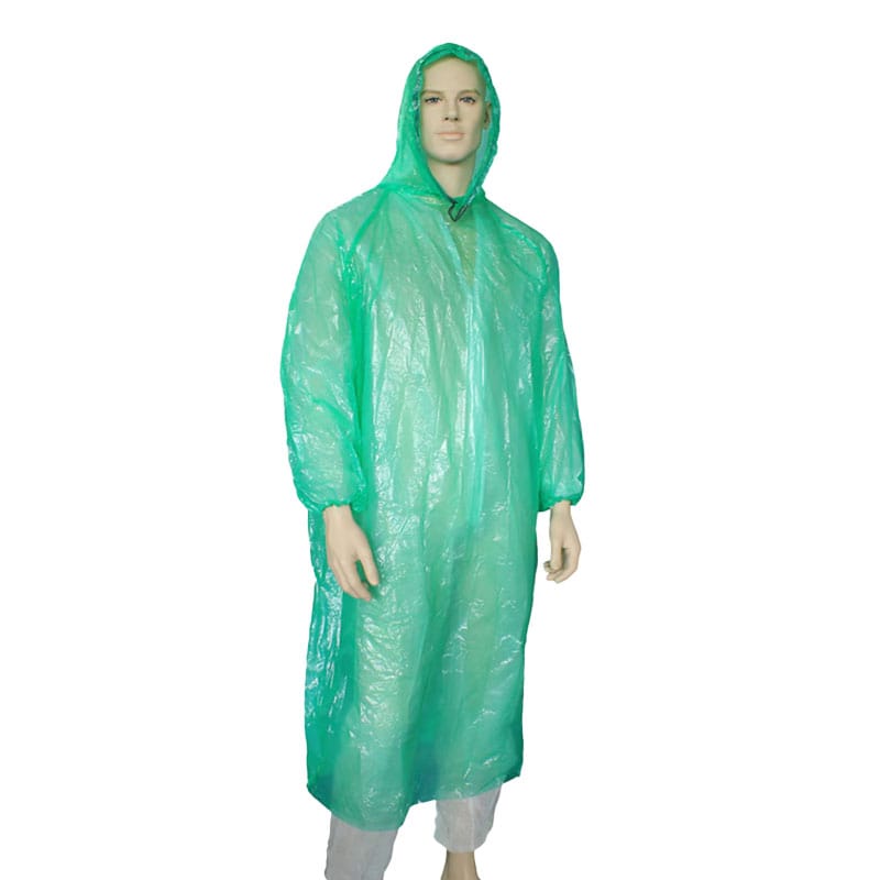 Disposable Waterproof Poncho With Hood