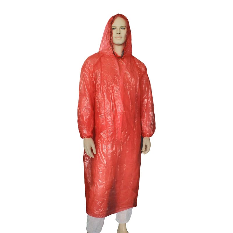 Disposable Waterproof Poncho With Hood