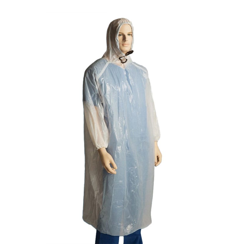 Disposable Waterproof Poncho With Hood