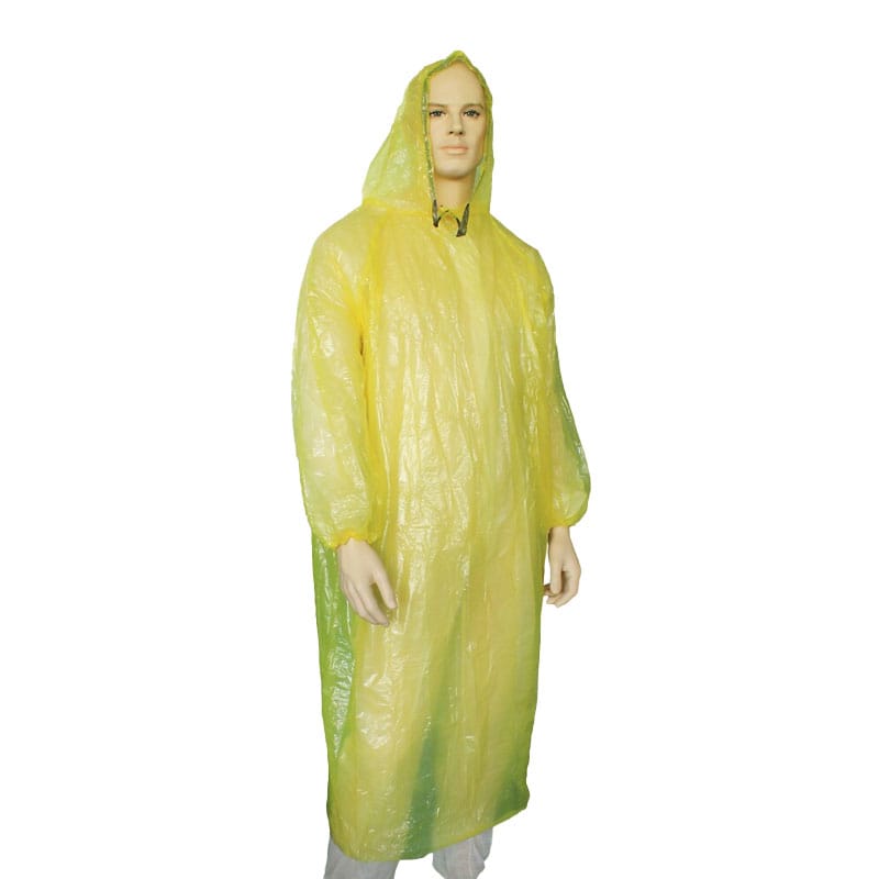 Disposable Waterproof Poncho With Hood