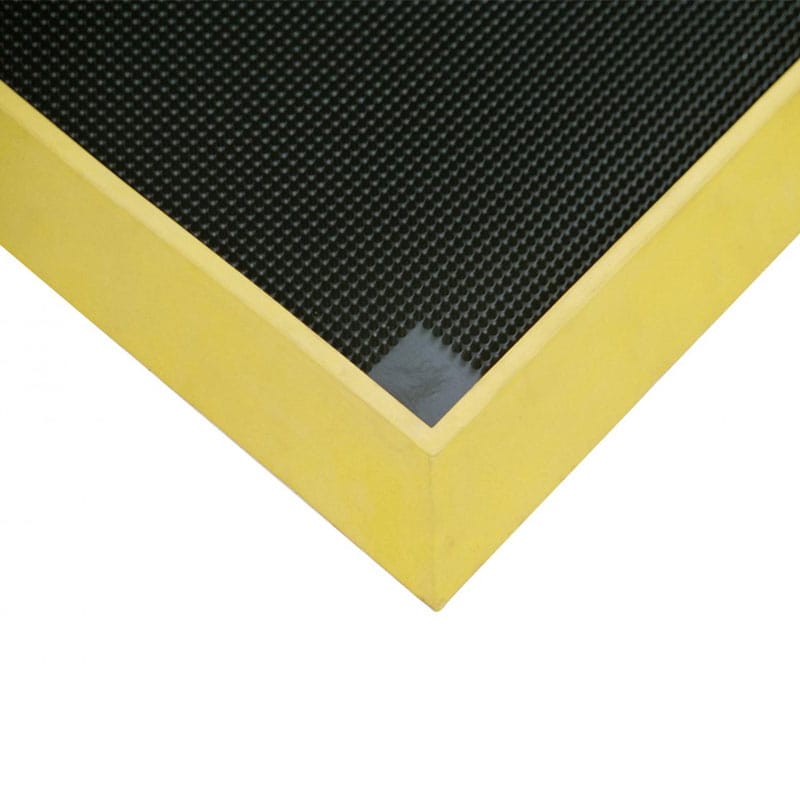 Boot Dip Mat Yellow Border 980 x 810 x 47mm