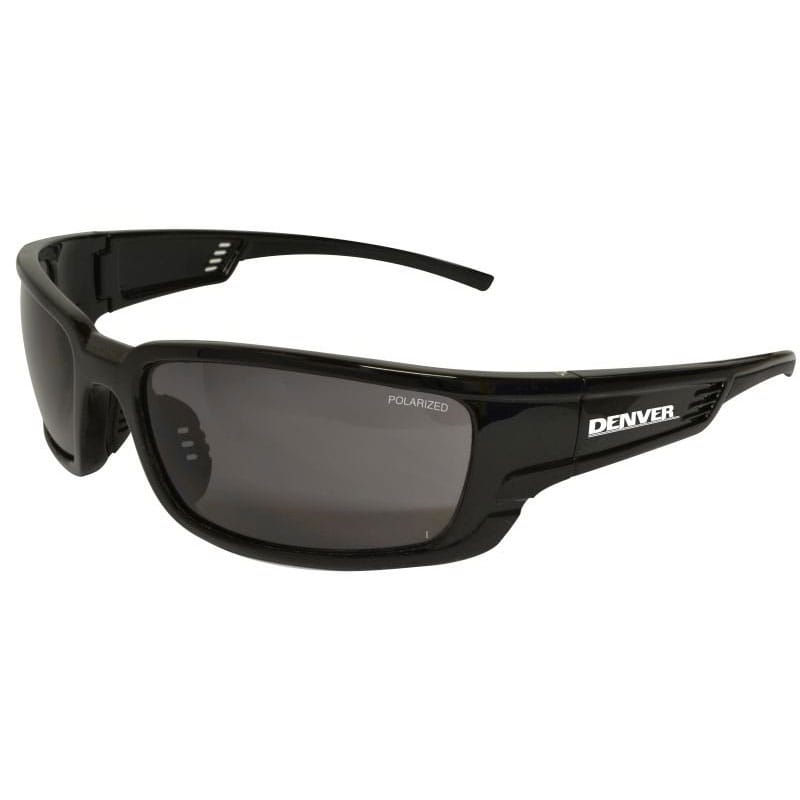 Denver Safety Glasses Smoke Lens Black Frame - Polarised