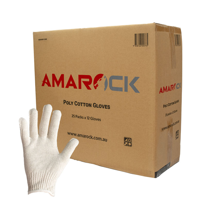 Amarock Poly Cotton Gloves CTN/300 (0390)