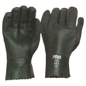 PVC Glove Double Dipped 27cm Green