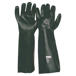 PVC Glove Double Dipped 45cm Green