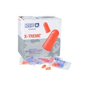 XTR-1 Howard Leight X-Treme Earplugs Uncorded Dispensing Box Class 5 26dB (200 Pairs)