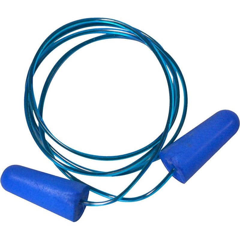 Maxisafe Corded Detectable Disposable Earplugs Class 5 27dB (100 Pairs)