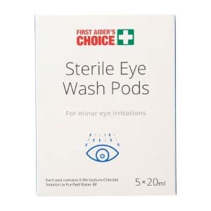 20ml Eyewash Ampoules -Sodium Chloride PCK/5 (872259)