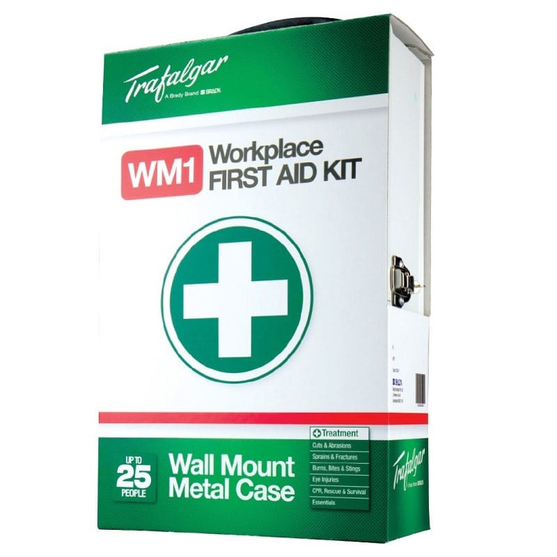 WM1 Workplace First Aid Kit Wall Mount Metal