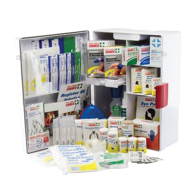 Food and Beverage Manufacturing First Aid Kit Wall Mount Plastic