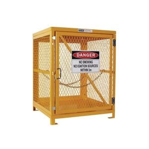 Forklift Gas Cylinder Storage Cage - 4 Bottle - Assembled
