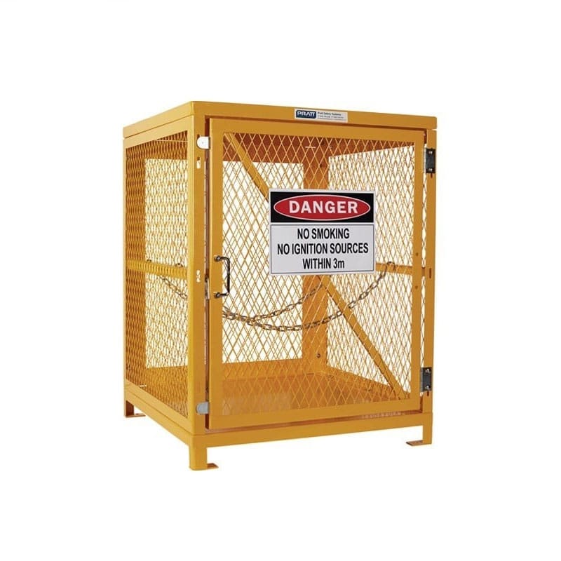 Forklift Gas Cylinder Storage Cage - 4 Bottle - Assembled