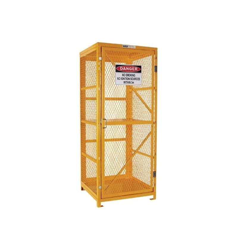 Forklift Gas Cylinder Storage Cage - 8 Bottle - Assembled