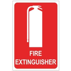Fire Extinguisher Sign -Poly