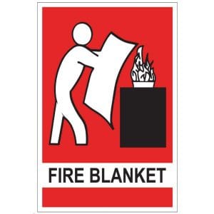 Fire Blanket Sign - Poly