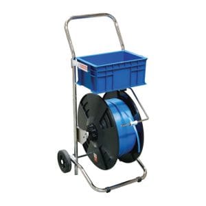 Poly Strapping Dispenser Cart With Wheels & Handle