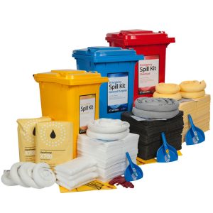 240L Standard Spill Kit in Wheelie Bin