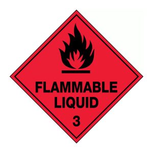 270x270mm - Metal - Flammable Liquid 3