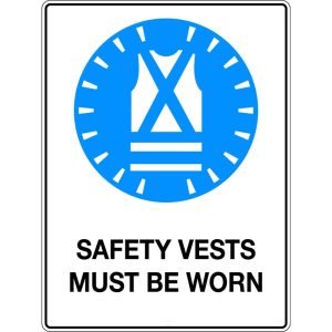 High Visibility Clothing Must be worn in this area -Poly Sign