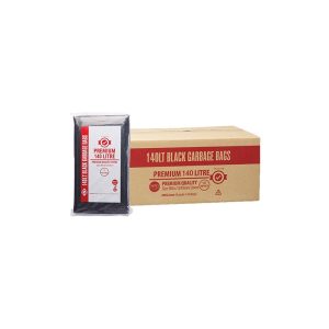 140L Premium Black Bin Liners Extra Strong (40um) CTN/200