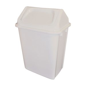 30L Swing Top Waste Bin White 320 x 360 x 520mm