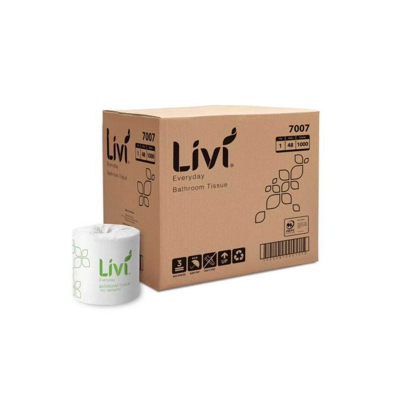 Basics Toilet Rolls 1Ply 1000Sh