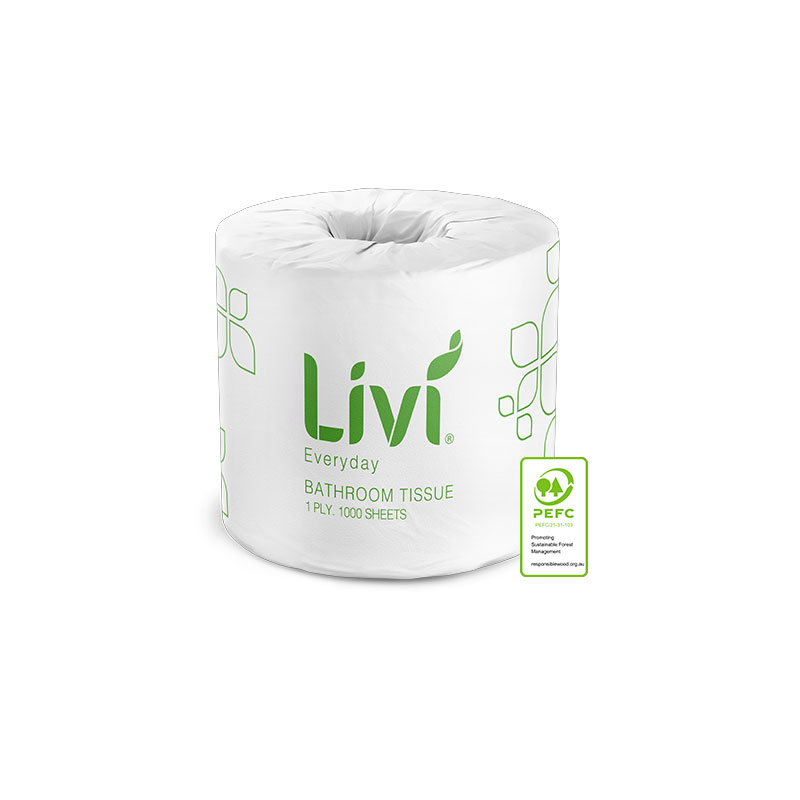 Basics Toilet Rolls 1Ply 1000Sh