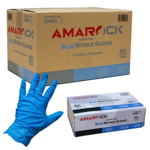 Amarock Blue Nitrile Powder Free Gloves